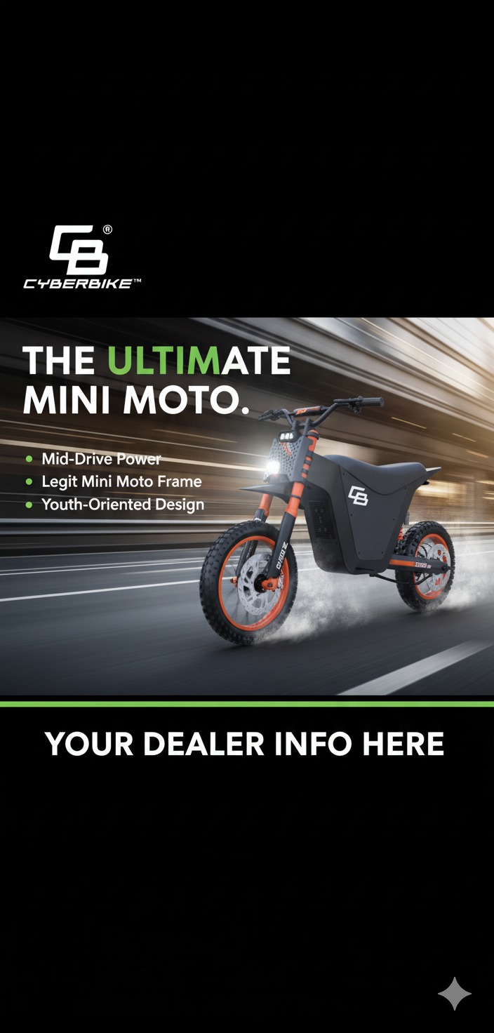 Cyberbike Scamp, the most fun a kid can have!