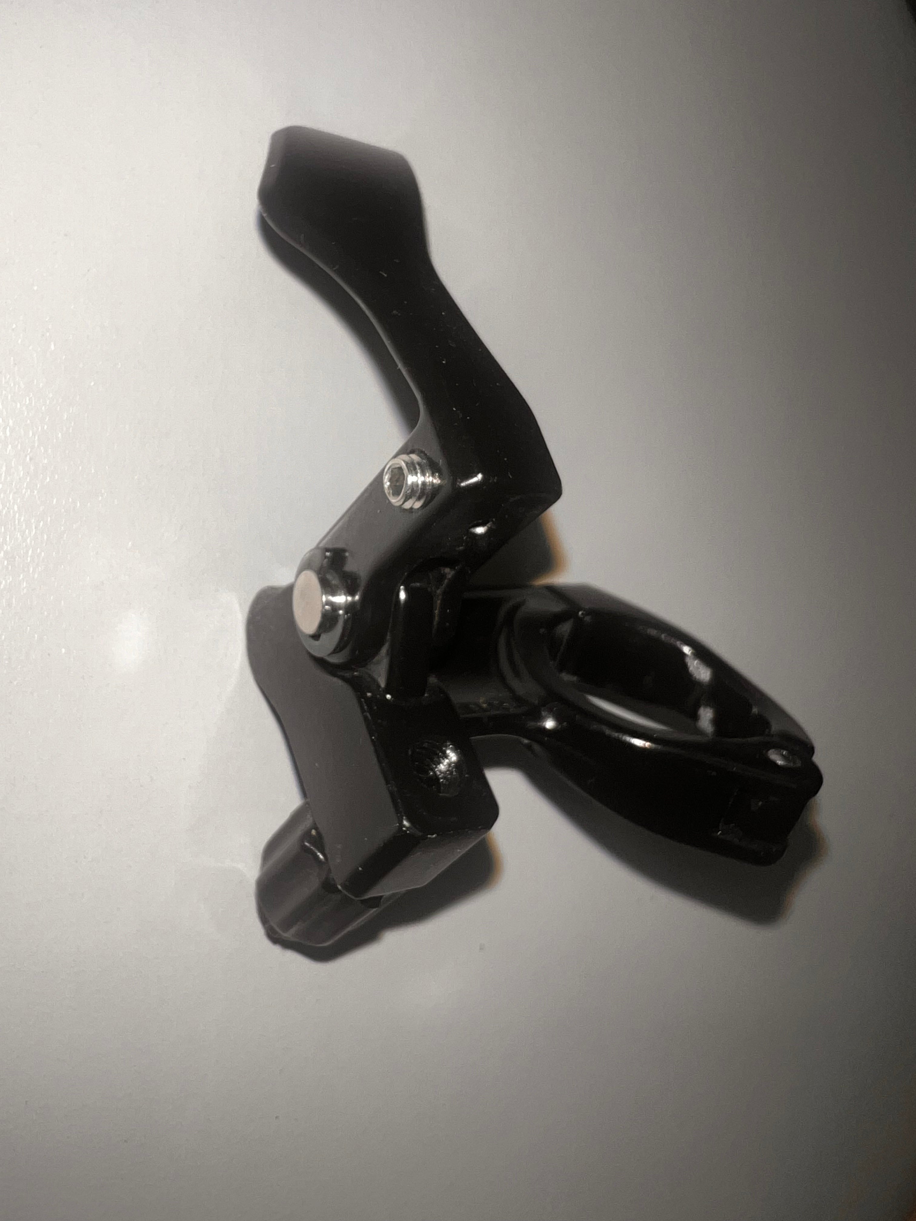 Replacement dropper seatpost lever, metal, left side handlebar mount, with cable.