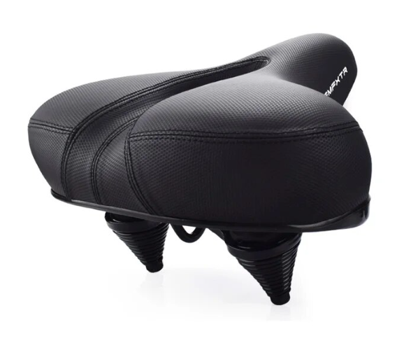 Cyberbike Cushy Tushy Plus Leather Aire Bike Saddle