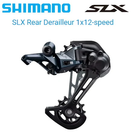 Shimano SLX 12-speed rear derailleur used on the Cyberbike Raptor Pro electric mountain bike