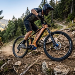 Cyberbike Raptor Electric Mountain Bike Climbing Action Steve